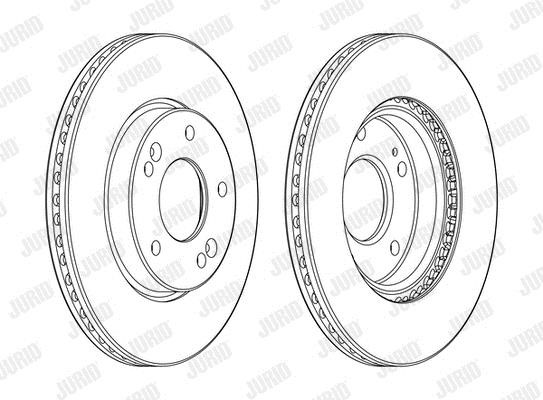 Jurid/Bendix 562986JC Front brake disc ventilated 562986JC: Buy near me in Poland at 2407.PL - Good price!