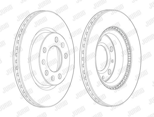 Jurid/Bendix 562993JC Тормозной диск передний вентилируемый 562993JC: Отличная цена - Купить в Польше на 2407.PL!