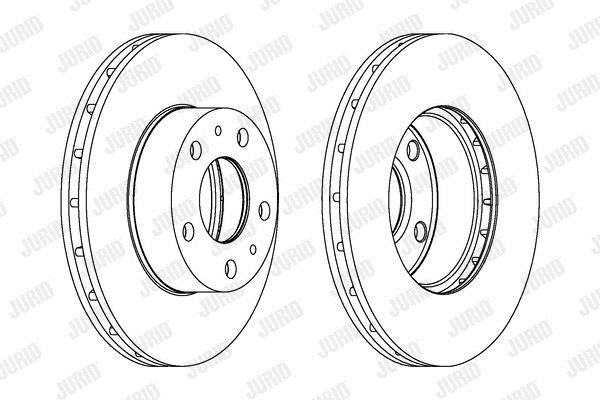 Jurid/Bendix 563026J Front brake disc ventilated 563026J: Buy near me in Poland at 2407.PL - Good price!