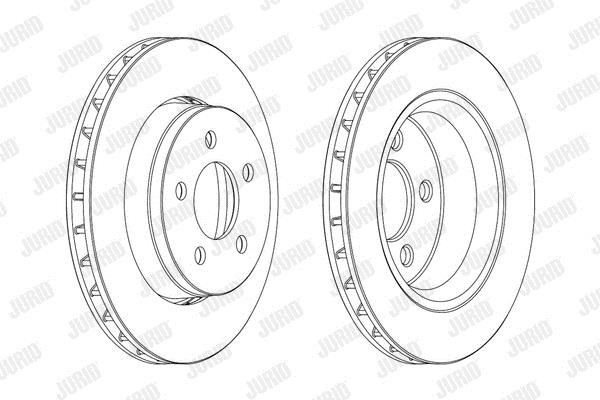 Jurid/Bendix 563041JC Front brake disc ventilated 563041JC: Buy near me at 2407.PL in Poland at an Affordable price!