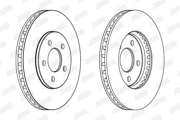 Jurid/Bendix 563044JC Innenbelüftete Bremsscheibe vorne 563044JC: Kaufen Sie zu einem guten Preis in Polen bei 2407.PL!