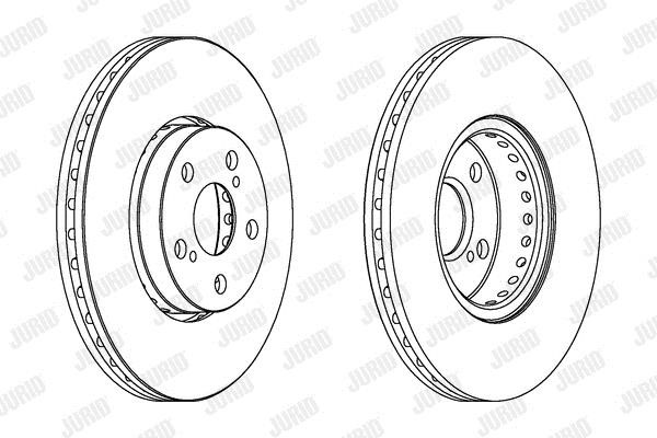 Jurid/Bendix 563048JC Innenbelüftete Bremsscheibe vorne 563048JC: Kaufen Sie zu einem guten Preis in Polen bei 2407.PL!