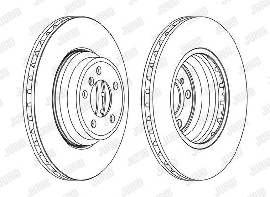 Jurid/Bendix 563078JC1 Front brake disc ventilated 563078JC1: Buy near me in Poland at 2407.PL - Good price!