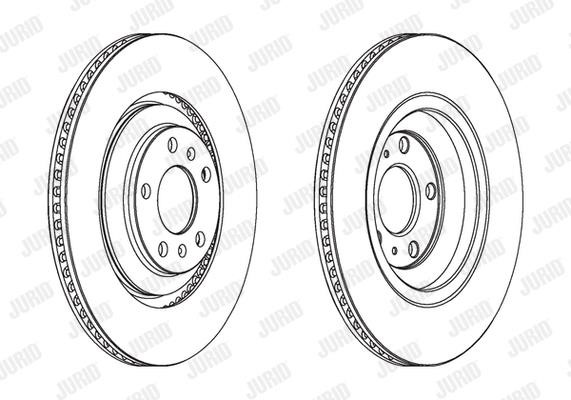 Jurid/Bendix 563095JC Rear ventilated brake disc 563095JC: Buy near me in Poland at 2407.PL - Good price!