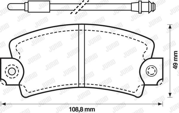 Jurid/Bendix 571337D Brake Pad Set, disc brake 571337D: Buy near me at 2407.PL in Poland at an Affordable price!