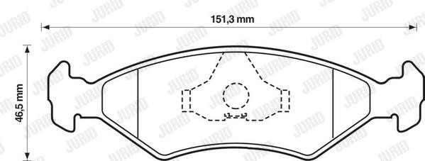 Jurid/Bendix 571536D Brake Pad Set, disc brake 571536D: Buy near me in Poland at 2407.PL - Good price!