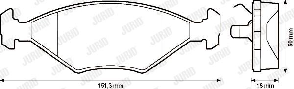 Jurid/Bendix 571916J Brake Pad Set, disc brake 571916J: Buy near me in Poland at 2407.PL - Good price!