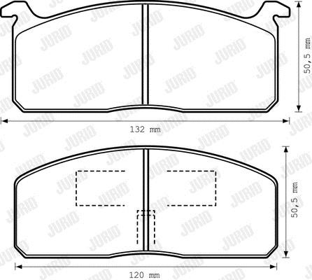 Jurid/Bendix 572326J Brake Pad Set, disc brake 572326J: Buy near me in Poland at 2407.PL - Good price!