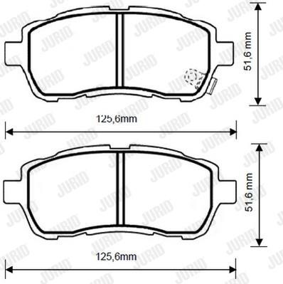 Jurid/Bendix 573249D Тормозные колодки дисковые, комплект 573249D: Отличная цена - Купить в Польше на 2407.PL!