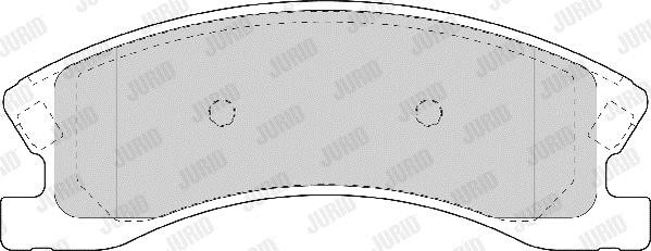 Jurid/Bendix 573636J Brake Pad Set, disc brake 573636J: Buy near me in Poland at 2407.PL - Good price!