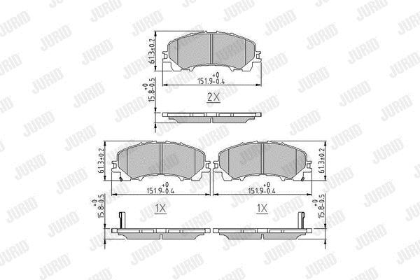 Jurid/Bendix 573789J Гальмівні колодки, комплект 573789J: Приваблива ціна - Купити у Польщі на 2407.PL!