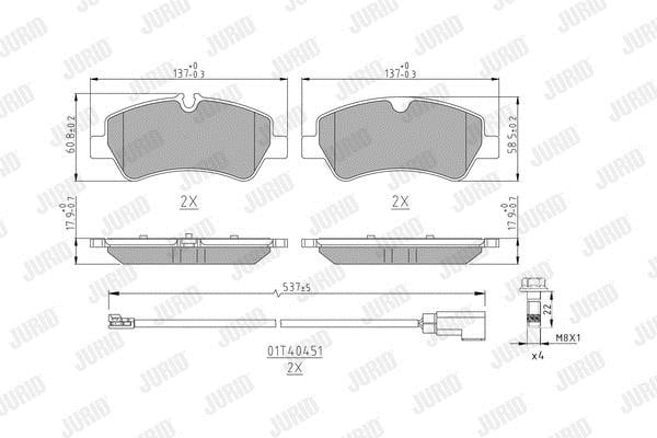 Jurid/Bendix 573835J Гальмівні колодки, комплект 573835J: Приваблива ціна - Купити у Польщі на 2407.PL!