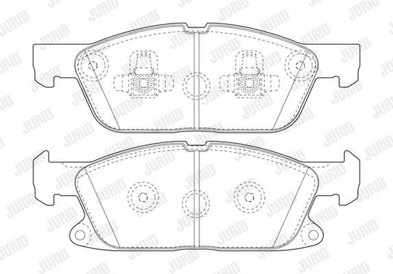 Jurid/Bendix 573837J Brake Pad Set, disc brake 573837J: Buy near me in Poland at 2407.PL - Good price!