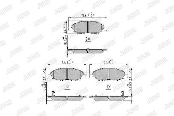 Jurid/Bendix 573967J Гальмівні колодки, комплект 573967J: Приваблива ціна - Купити у Польщі на 2407.PL!