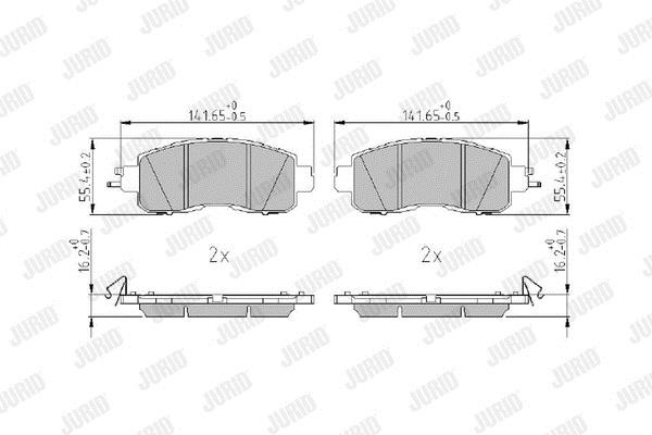 Jurid/Bendix 573982J Тормозные колодки дисковые, комплект 573982J: Отличная цена - Купить в Польше на 2407.PL!