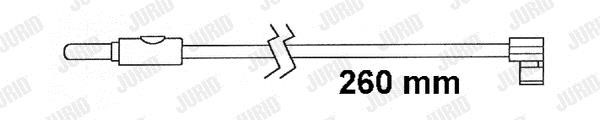 Jurid/Bendix 587055 Сигнализатор, износ тормозных колодок 587055: Отличная цена - Купить в Польше на 2407.PL!