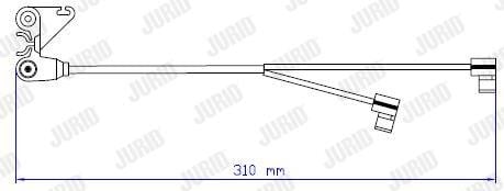 Jurid/Bendix 587060 Warning contact, brake pad wear 587060: Buy near me in Poland at 2407.PL - Good price!