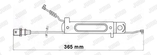 Jurid/Bendix 587075 Warning contact, brake pad wear 587075: Buy near me in Poland at 2407.PL - Good price!