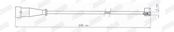 Jurid/Bendix FAI115 Warning contact, brake pad wear FAI115: Buy near me in Poland at 2407.PL - Good price!