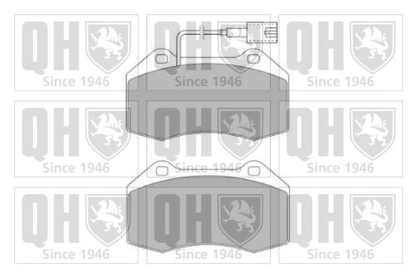 Quinton Hazell BP1636 Тормозные колодки дисковые, комплект BP1636: Отличная цена - Купить в Польше на 2407.PL!