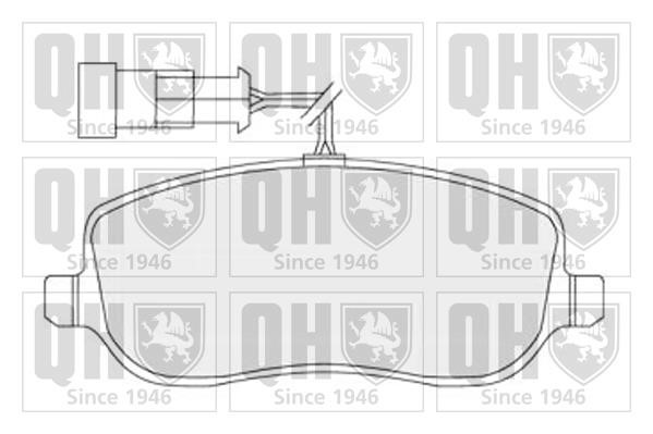 Quinton Hazell BP1508 Тормозные колодки дисковые, комплект BP1508: Отличная цена - Купить в Польше на 2407.PL!