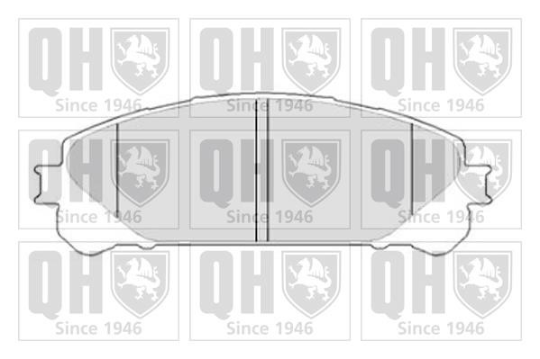 Quinton Hazell BP1812 Тормозные колодки дисковые, комплект BP1812: Отличная цена - Купить в Польше на 2407.PL!