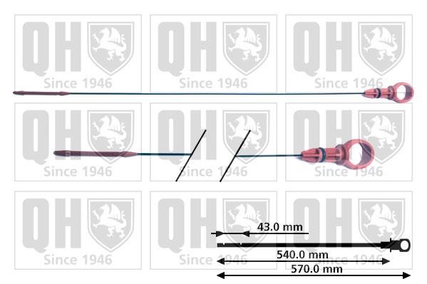 Quinton Hazell QOD103 ROD ASSY-OIL LEVEL GAUGE QOD103: Buy near me in Poland at 2407.PL - Good price!