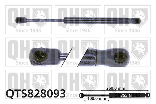 Quinton Hazell QTS828093 Gas hood spring QTS828093: Buy near me in Poland at 2407.PL - Good price!