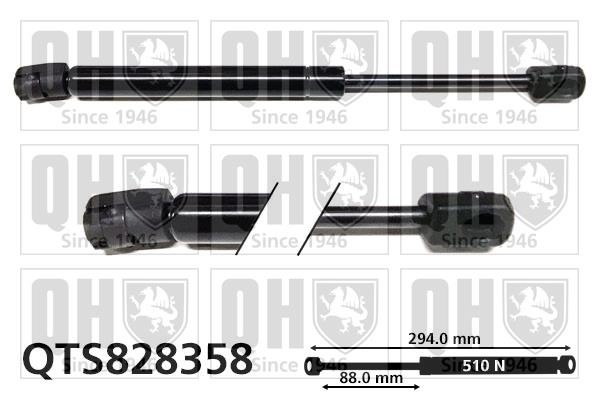 Quinton Hazell QTS828358 Gas hood spring QTS828358: Buy near me in Poland at 2407.PL - Good price!