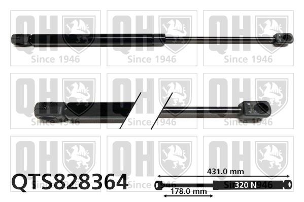 Quinton Hazell QTS828364 Gas hood spring QTS828364: Buy near me in Poland at 2407.PL - Good price!