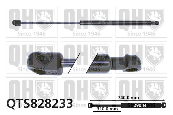 Quinton Hazell QTS828233 Gas hood spring QTS828233: Buy near me in Poland at 2407.PL - Good price!