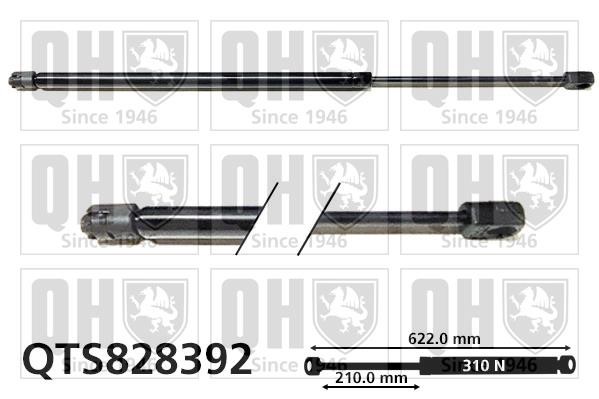 Quinton Hazell QTS828392 Gas hood spring QTS828392: Buy near me in Poland at 2407.PL - Good price!