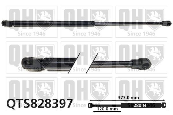 Quinton Hazell QTS828397 Gas hood spring QTS828397: Buy near me in Poland at 2407.PL - Good price!