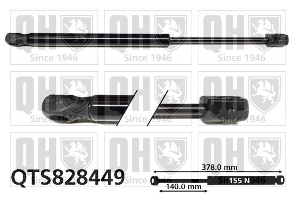 Quinton Hazell QTS828449 Gas hood spring QTS828449: Buy near me in Poland at 2407.PL - Good price!