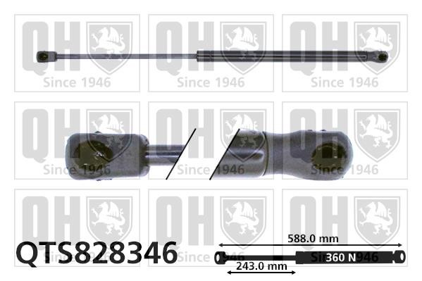 Quinton Hazell QTS828346 Gas hood spring QTS828346: Buy near me in Poland at 2407.PL - Good price!