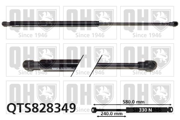 Quinton Hazell QTS828349 Gas hood spring QTS828349: Buy near me in Poland at 2407.PL - Good price!