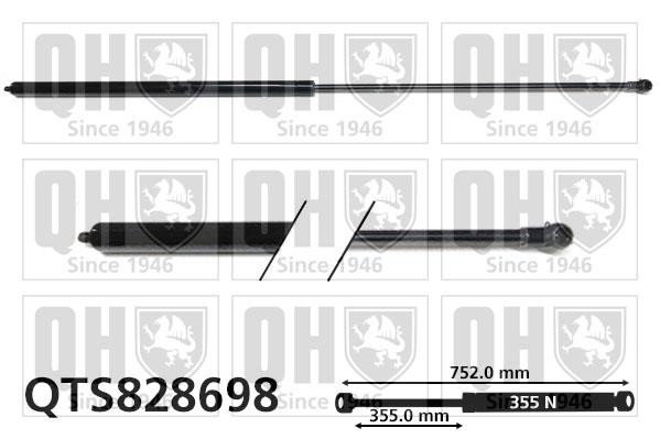 Quinton Hazell QTS828698 Gas hood spring QTS828698: Buy near me in Poland at 2407.PL - Good price!