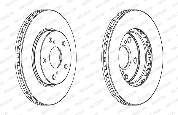 Ferodo DDF1789C Front brake disc ventilated DDF1789C: Buy near me in Poland at 2407.PL - Good price!