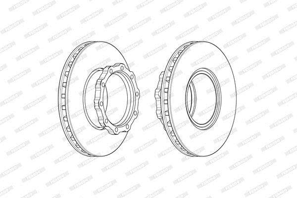 Ferodo FCR353A Brake disk FCR353A: Buy near me at 2407.PL in Poland at an Affordable price!
