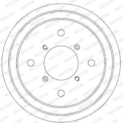 Ferodo FDR329289 Rear brake drum FDR329289: Buy near me at 2407.PL in Poland at an Affordable price!