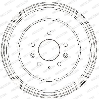 Ferodo FDR329323 Rear brake drum FDR329323: Buy near me at 2407.PL in Poland at an Affordable price!