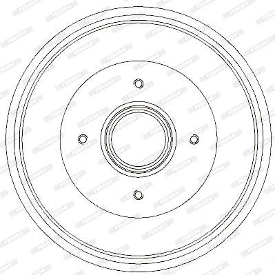 Ferodo FDR329732 Rear brake drum FDR329732: Buy near me at 2407.PL in Poland at an Affordable price!