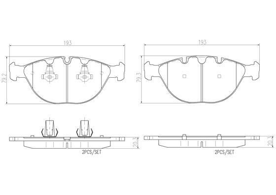 Brembo P06028N Тормозные колодки дисковые, комплект P06028N: Отличная цена - Купить в Польше на 2407.PL!