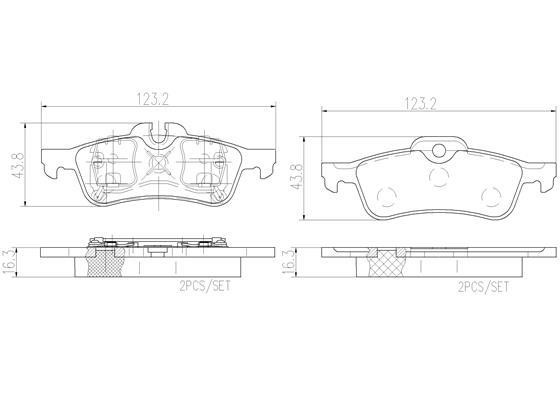 Brembo P06032N Гальмівні колодки задні, комплект P06032N: Приваблива ціна - Купити у Польщі на 2407.PL!