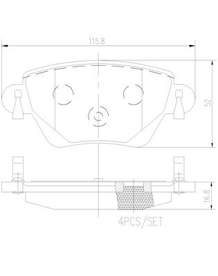 Brembo P24059N Тормозные колодки дисковые, комплект P24059N: Отличная цена - Купить в Польше на 2407.PL!