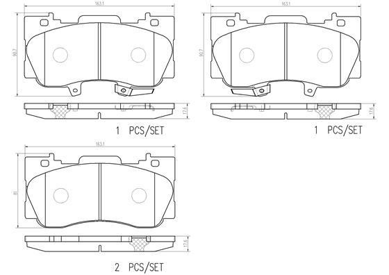 Brembo P24227N Brake Pad Set, disc brake P24227N: Buy near me at 2407.PL in Poland at an Affordable price!