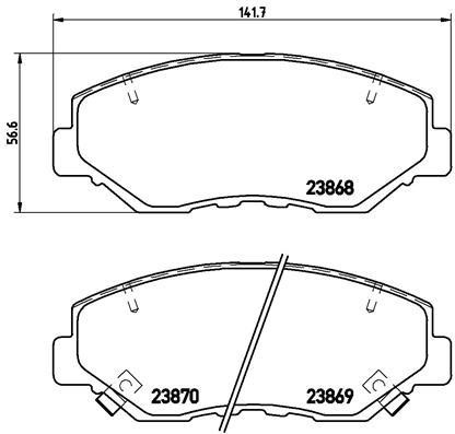 Brembo P 28 035X BREMBO XTRA disc brake pads, set P28035X: Buy near me in Poland at 2407.PL - Good price!