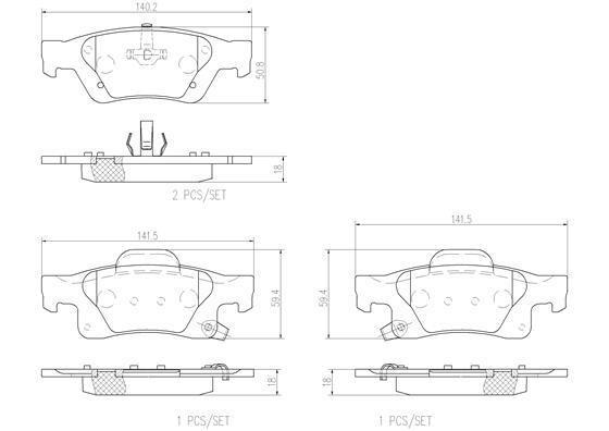 Brembo P37016N Brake Pad Set, disc brake P37016N: Buy near me in Poland at 2407.PL - Good price!