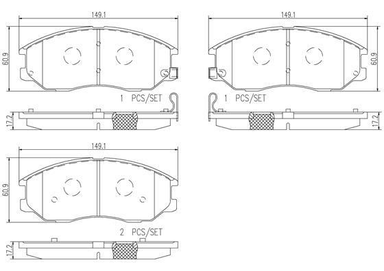 Brembo P30078N Brake Pad Set, disc brake P30078N: Buy near me in Poland at 2407.PL - Good price!