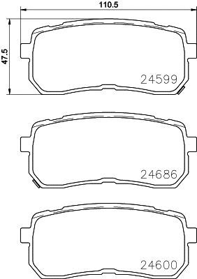 Brembo P30080N Brake Pad Set, disc brake P30080N: Buy near me in Poland at 2407.PL - Good price!